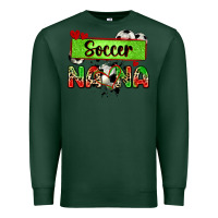 Sports Green soccer nana with leopard Premium Sweatshirt - Zillion Design Studio