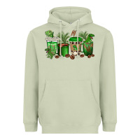 Matcha t  rex coffee cups Heavyweight Hoodie - texasbilliewilder