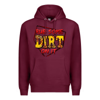 Burgundy rub some dirt on it softball Premium Hoodie - Jasminsmagicworld