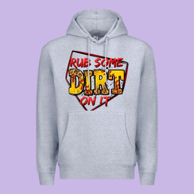 Rub Some Dirt On It Softball Premium Hoodie Designed By Jasminsmagicworld