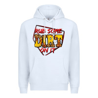 White rub some dirt on it softball Premium Hoodie - Jasminsmagicworld