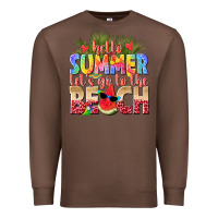 Chestnut hello summer lets go to the beach Premium Sweatshirt - texasbilliewilder