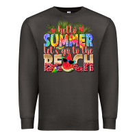 Smoke hello summer lets go to the beach Premium Sweatshirt - texasbilliewilder