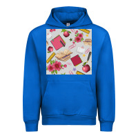 Cobalt back to school  seamless pattern Urban Hoodie - BundleAndBundleShop