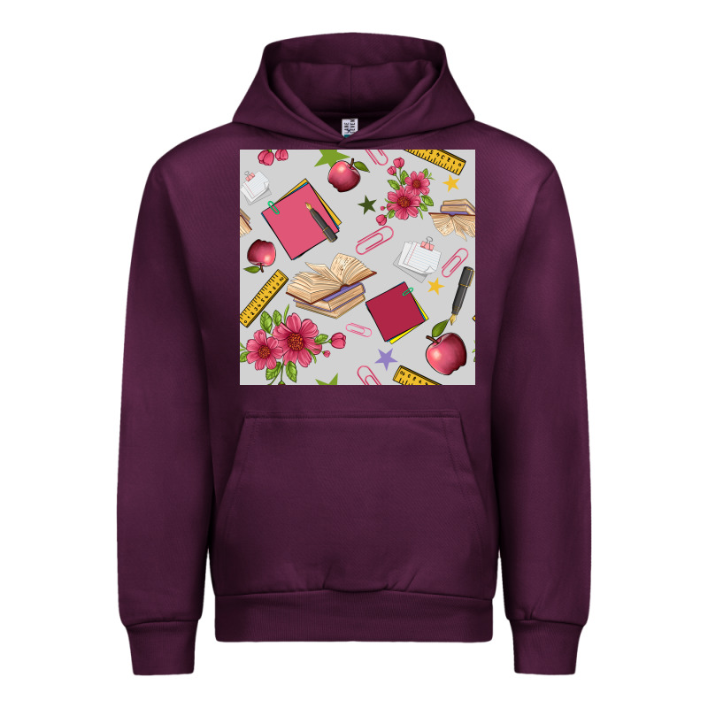 Back To School  Seamless Pattern Urban Hoodie by BundleAndBundleShop | Teevron