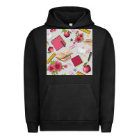 Pigment Black back to school  seamless pattern Urban Hoodie - BundleAndBundleShop