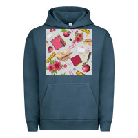 Pigment Midnight Navy back to school  seamless pattern Urban Hoodie - BundleAndBundleShop