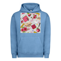 Pigment Pebble Blue back to school  seamless pattern Urban Hoodie - BundleAndBundleShop