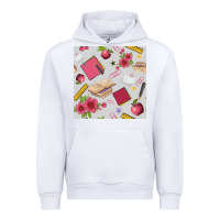 White back to school  seamless pattern Urban Hoodie - BundleAndBundleShop