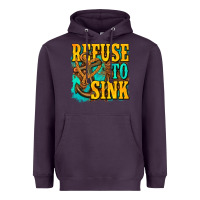 Plum refuse to sink western Heavyweight Hoodie - texasbilliewilder