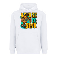White refuse to sink western Heavyweight Hoodie - texasbilliewilder