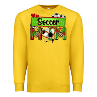 Lemon soccer mom with leopard Premium Sweatshirt - Zillion Design Studio