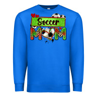 True Royal soccer mom with leopard Premium Sweatshirt - Zillion Design Studio