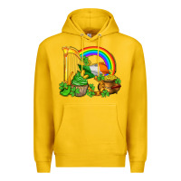 Lemon st patricks day  rainbow shamrocks Premium Hoodie - AdoDesignShop