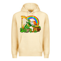 Pina Colada st patricks day  rainbow shamrocks Premium Hoodie - AdoDesignShop
