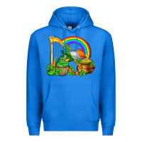 True Royal st patricks day  rainbow shamrocks Premium Hoodie - AdoDesignShop