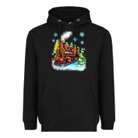 Black christmas polar express Heavyweight Hoodie - Zillion Design Studio