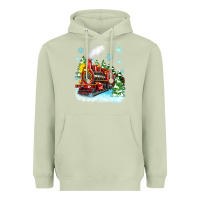 Matcha christmas polar express Heavyweight Hoodie - Zillion Design Studio