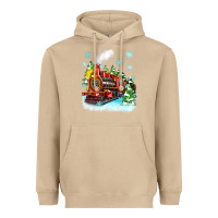 Mushroom christmas polar express Heavyweight Hoodie - Zillion Design Studio