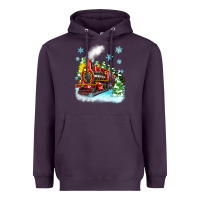 Plum christmas polar express Heavyweight Hoodie - Zillion Design Studio