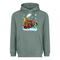 Sage christmas polar express Heavyweight Hoodie - Zillion Design Studio