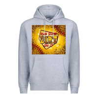 Heather Grey rub some dirt on it softball Premium Hoodie - Jasminsmagicworld