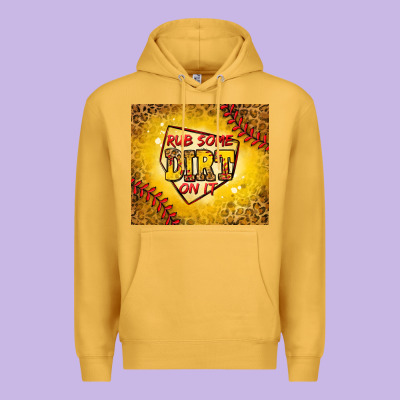 Rub Some Dirt On It Softball Premium Hoodie Designed By Jasminsmagicworld