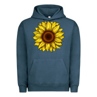 Pigment Midnight Navy sunflower Urban Hoodie - Artiststas