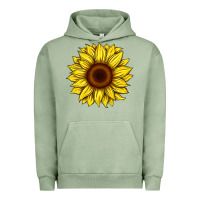 Pigment Oil Green sunflower Urban Hoodie - Artiststas
