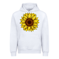 White sunflower Urban Hoodie - Artiststas