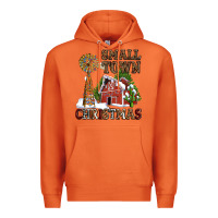 Carrot small town christmas with barn and cactus Premium Hoodie - AdoDesignShop