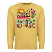 Antique Gold here comes the sun Premium Sweatshirt - texasbilliewilder
