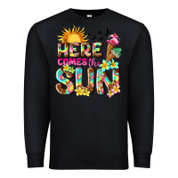 Black here comes the sun Premium Sweatshirt - texasbilliewilder