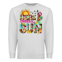 Dove Grey here comes the sun Premium Sweatshirt - texasbilliewilder