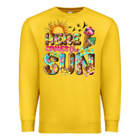 Lemon here comes the sun Premium Sweatshirt - texasbilliewilder