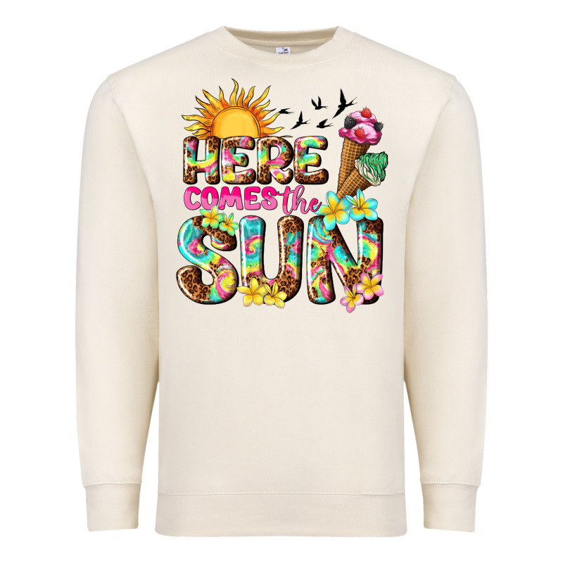 Here Comes The Sun Premium Sweatshirt by texasbilliewilder | Teevron