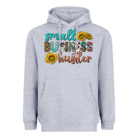Heather Grey small business hustler Heavyweight Hoodie - texasbilliewilder