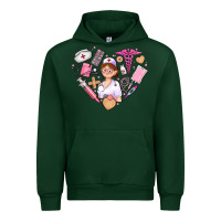 Forest Green nurse and nurse element heart Urban Hoodie - AdoDesignShop