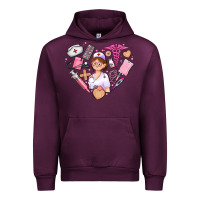 Mauve Wine nurse and nurse element heart Urban Hoodie - AdoDesignShop