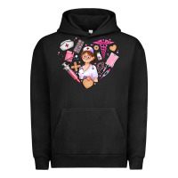Pigment Black nurse and nurse element heart Urban Hoodie - AdoDesignShop
