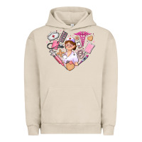Pigment French Oak nurse and nurse element heart Urban Hoodie - AdoDesignShop