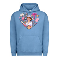Pigment Pebble Blue nurse and nurse element heart Urban Hoodie - AdoDesignShop