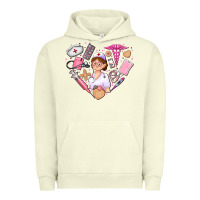 Pigment Pistachio nurse and nurse element heart Urban Hoodie - AdoDesignShop