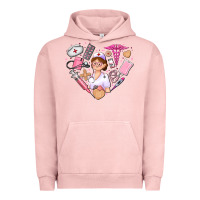Pigment Salmon nurse and nurse element heart Urban Hoodie - AdoDesignShop