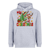 Heather Grey my first christmas Heavyweight Hoodie - Zillion Design Studio