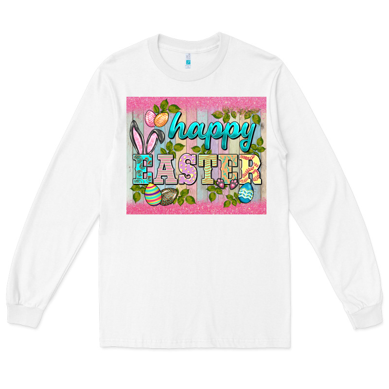 Happy Easter Mousepad Long Sleeve Tee by BarkalooDesign | Teevron
