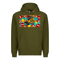 Army Green skidsteer sippy Premium Hoodie - Artiststas