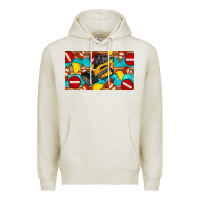 Oatmeal Heather skidsteer sippy Premium Hoodie - Artiststas