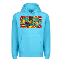 Ocean Blue skidsteer sippy Premium Hoodie - Artiststas