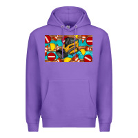 Purple skidsteer sippy Premium Hoodie - Artiststas